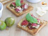 Przepis Bruschetta z figami, parmezanem i szynką parmeńską