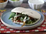 przepis Shawarma z kurczaka przygotowana w frytkownicy powietrznej, z pitą i sosem tahini