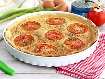 Przepis Quiche z tuńczykiem i pomidorami