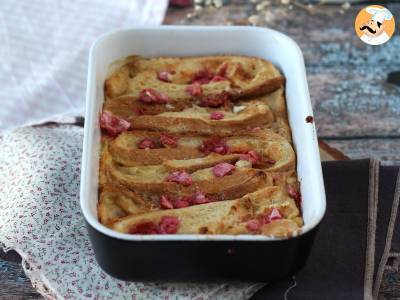 Przepis Tosty francuskie zapiekane w piekarniku z różową praliną - przepis dla smakoszy