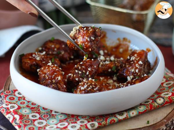 Przepis Koreański smażony kurczak z pikantnym sosem gochujang - dakgangjeong