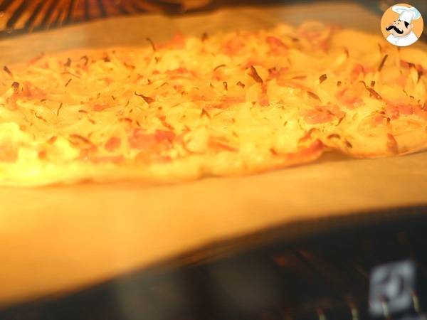 Flammekueche, alsacka tarta flambée - Przygotowanie krok 5