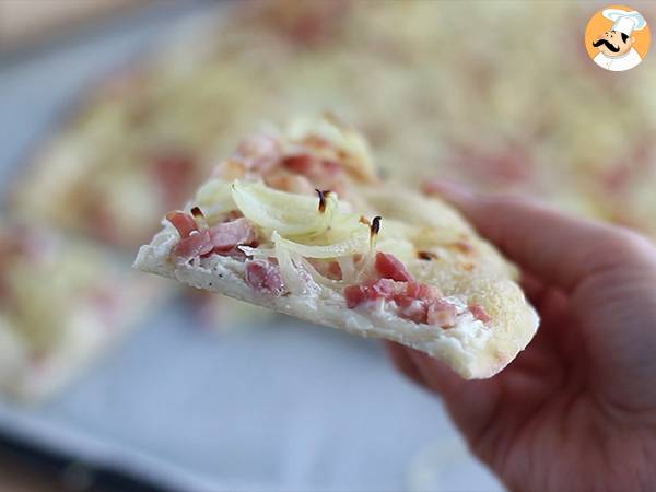 Flammekueche, alsacka tarta flambée - Przygotowanie krok 6