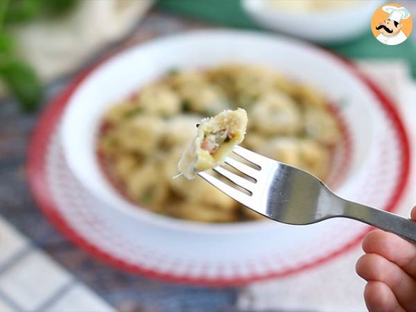 Tortellini z parmezanem, szynką i bazylią - Przygotowanie krok 9