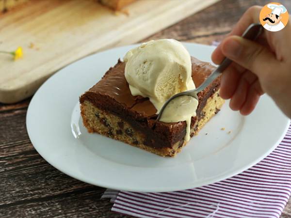 Ciasto z ciasteczkami i brownie idealne na przekąskę! - Przygotowanie krok 8