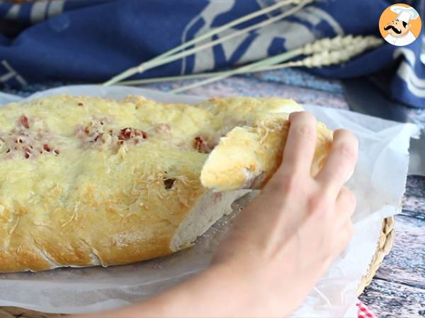 Fougasse z boczkiem i cebulą - Przygotowanie krok 11