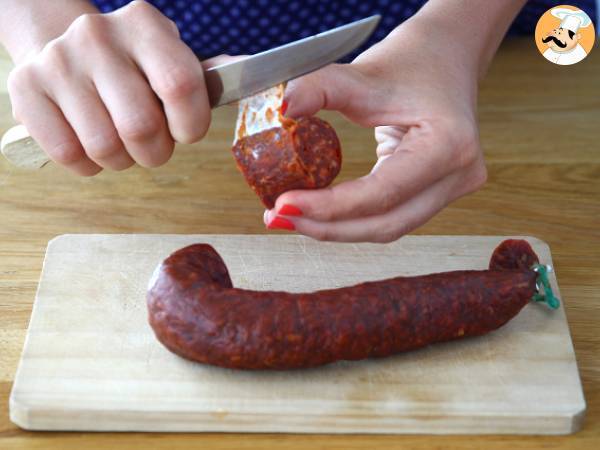 Szybkie i łatwe rillettes z chorizo - Przygotowanie krok 1