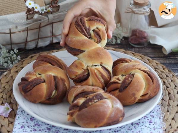 Plecione bułeczki z Nutellą - Przygotowanie krok 7