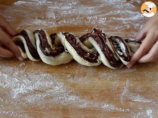 Babka brioche z czekoladą i orzechami laskowymi - Przygotowanie krok 7