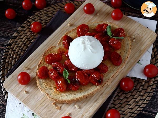 Bruschetta z pieczonymi pomidorami i burratą - Przygotowanie krok 4