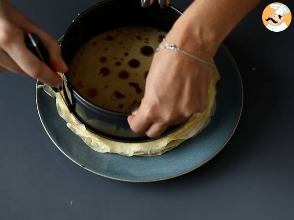 Tort naleśnikowy w stylu tiramisu z kawą i kakao - Przygotowanie krok 3