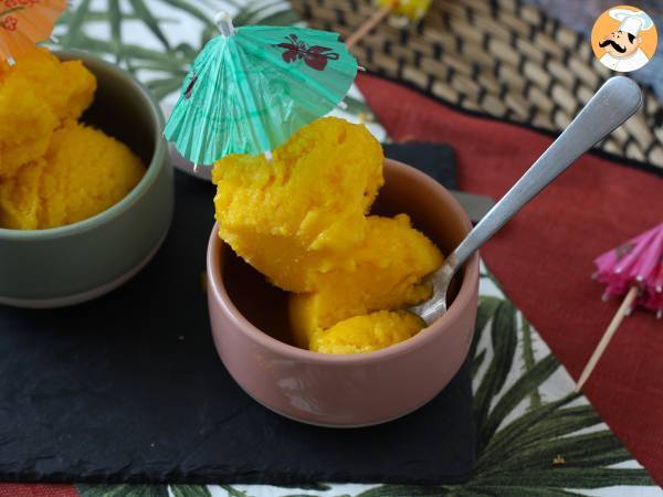 Sorbet z mango i limonki z zaledwie 3 składników, gotowy do spożycia w 5 minut! - Przygotowanie krok 4