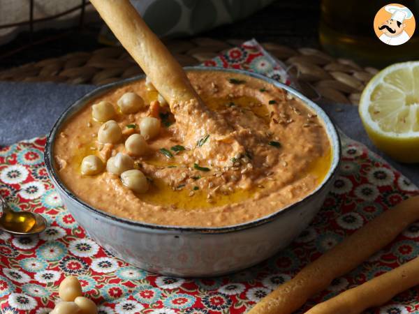 Hummus z czerwonej papryki - Przygotowanie krok 7