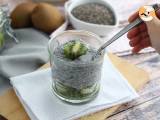 Pudding z nasion chia z owocami kiwi - Przygotowanie krok 3