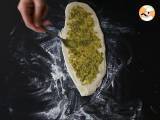 Plecione bułki z zielonym pesto - Przygotowanie krok 3