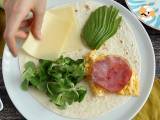 Grzanka w stylu brunchowym - Tortilla Wrap Hack - Przygotowanie krok 3