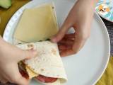 Grzanka w stylu brunchowym - Tortilla Wrap Hack - Przygotowanie krok 5