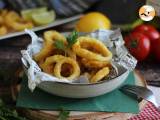 Calamares a la romana - panierowane kalmary w cieście - Przygotowanie krok 5