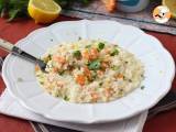 Risotto z krewetkami i cytryną, eleganckie i łatwe pierwsze danie - Przygotowanie krok 8