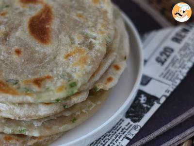 Chińskie naleśniki z zieloną cebulką - Scallion pancakes - zdjęcie 4