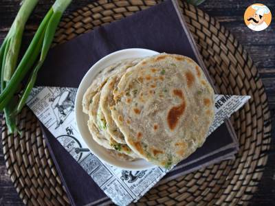 Chińskie naleśniki z zieloną cebulką - Scallion pancakes - zdjęcie 5