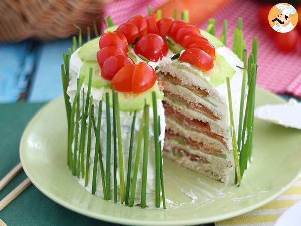 Ciasto kanapkowe, świeży tort na aperitif - zdjęcie 2