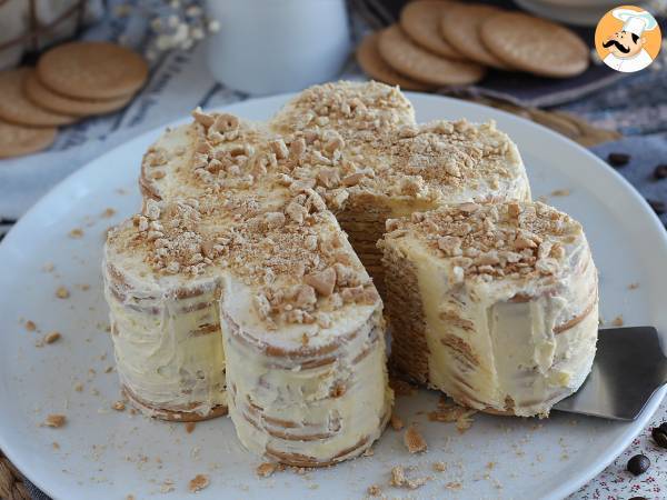 Ciasto portugalskie z herbatników, bolo de bolacha