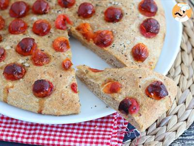 Focaccia z pomidorkami koktajlowymi - zdjęcie 4