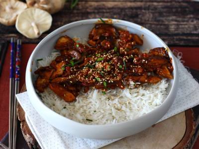 Grzyby po koreańsku - Grzyby shiitake w sosie gochujang - zdjęcie 2