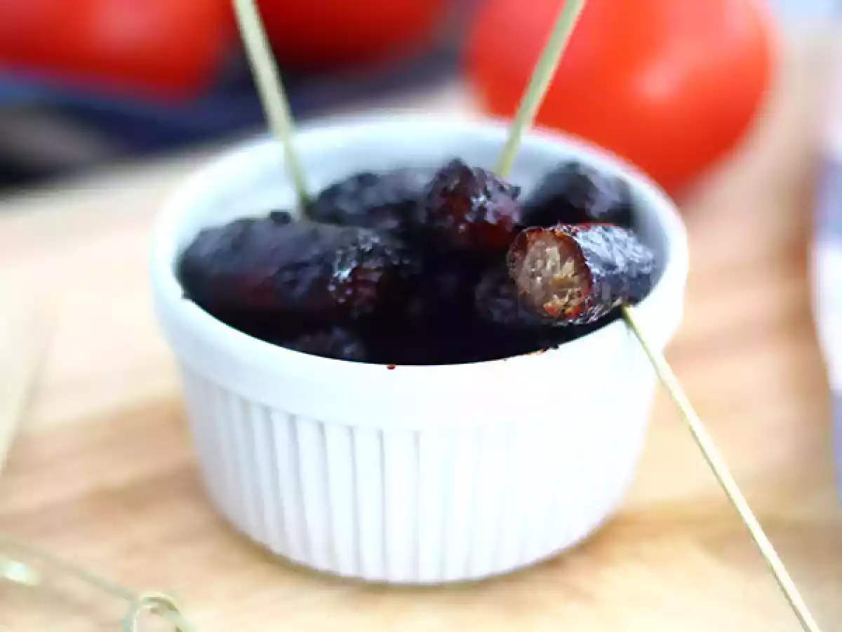 Karmelizowane kiełbaski na aperitif - zdjęcie 2