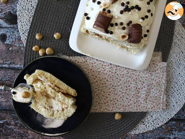 Łatwy roladek o smaku Kinder Bueno, idealny jako tort urodzinowy lub jako bûche na Boże Narodzenie! - zdjęcie 2