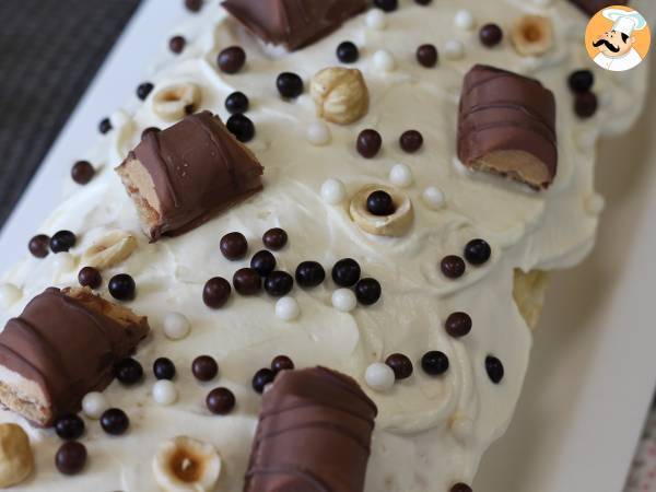 Łatwy roladek o smaku Kinder Bueno, idealny jako tort urodzinowy lub jako bûche na Boże Narodzenie! - zdjęcie 7