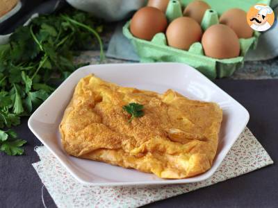 Omlet we frytkownicy powietrznej, lekki przepis bez brudzenia czegokolwiek w kuchni! - zdjęcie 2