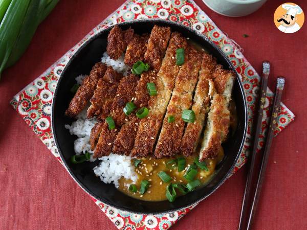 Panierowany bakłażan z bułką tartą panko w stylu japońskiego curry katsu, ale wegetariański - zdjęcie 5