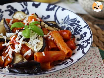 Pasta Siciliana z bakłażanem, łatwa i lekka wersja - Pasta alla Norma - zdjęcie 2