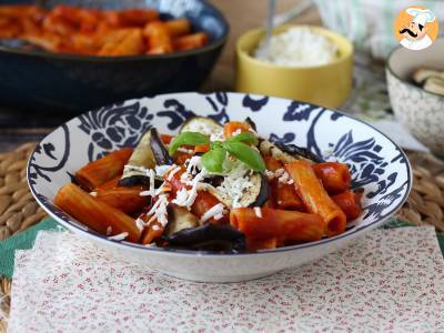 Pasta Siciliana z bakłażanem, łatwa i lekka wersja - Pasta alla Norma - zdjęcie 6