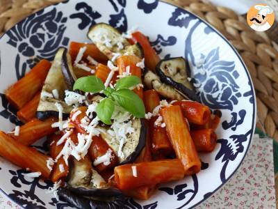 Pasta Siciliana z bakłażanem, łatwa i lekka wersja - Pasta alla Norma - zdjęcie 7