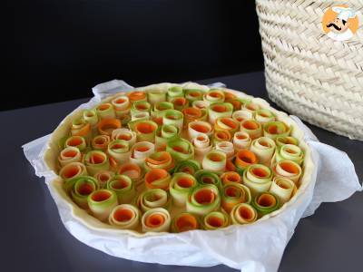 Quiche z różową cukinią i marchewką - zdjęcie 3