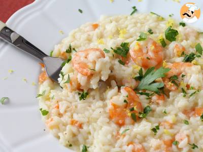 Risotto z krewetkami i cytryną, eleganckie i łatwe pierwsze danie - zdjęcie 2