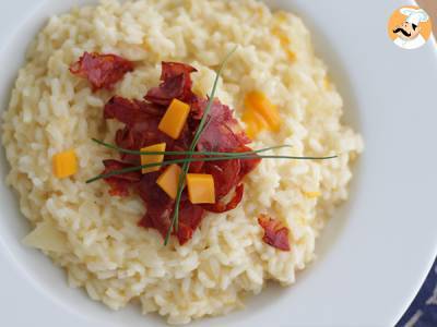 Risotto z serem i chorizo