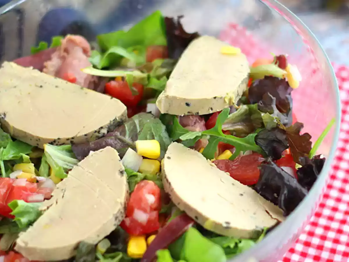 Sałatka Landaise z foie gras (sałatka Périgord) - zdjęcie 2