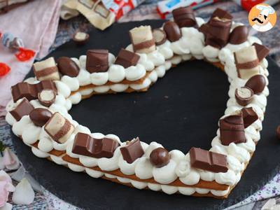 Serduszkowy tort au Kinder - Serduszkowy tort Kinder - zdjęcie 4