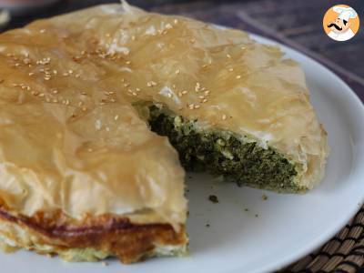 Spanakopita, superłatwy grecki placek ze szpinakiem i serem feta - zdjęcie 2