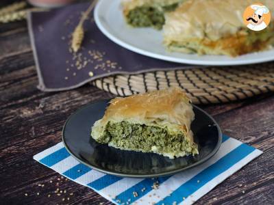 Spanakopita, superłatwy grecki placek ze szpinakiem i serem feta - zdjęcie 3