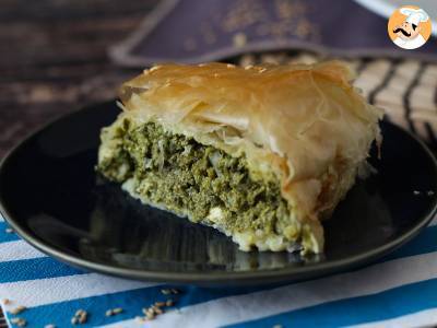 Spanakopita, superłatwy grecki placek ze szpinakiem i serem feta - zdjęcie 5