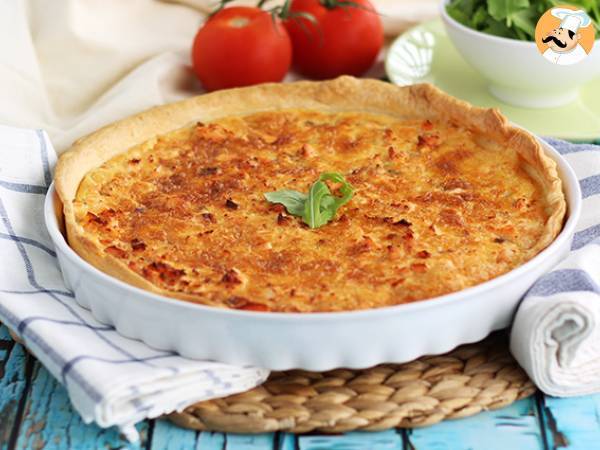 Szybka i łatwa quiche z łososiem