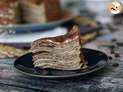 Tort naleśnikowy w stylu tiramisu z kawą i kakao - zdjęcie 6