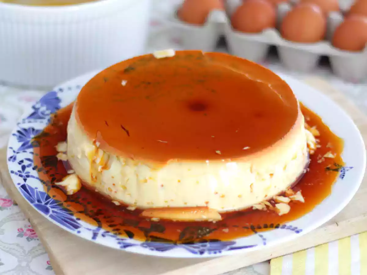Waniliowy flan jajeczny