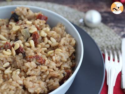 Wegetariańskie risotto z suszonymi pomidorami i pieczarkami - zdjęcie 4